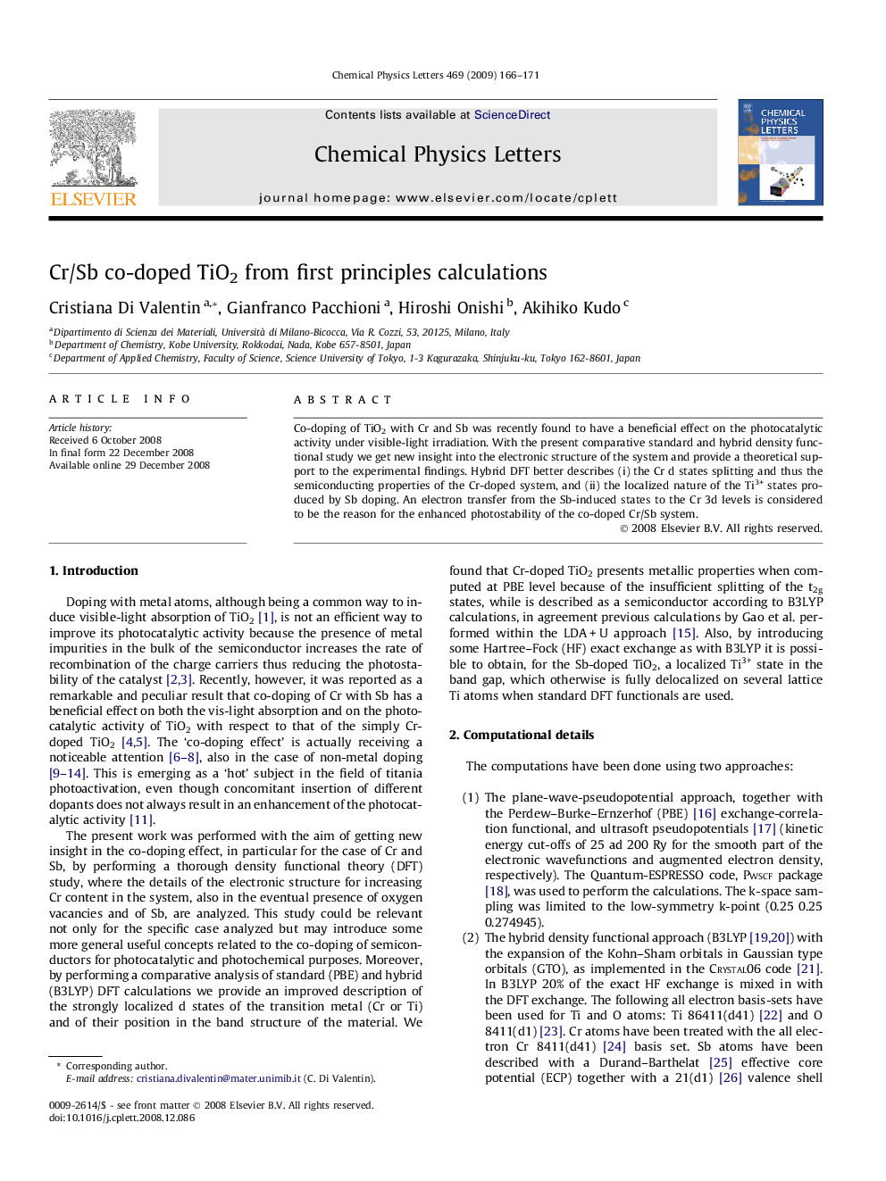 Cr/Sb co-doped TiO2 from first principles calculations
