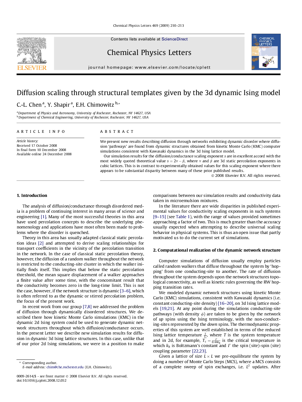 Diffusion scaling through structural templates given by the 3d dynamic Ising model