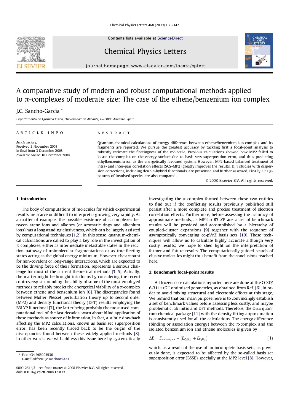 A comparative study of modern and robust computational methods applied to Ï-complexes of moderate size: The case of the ethene/benzenium ion complex