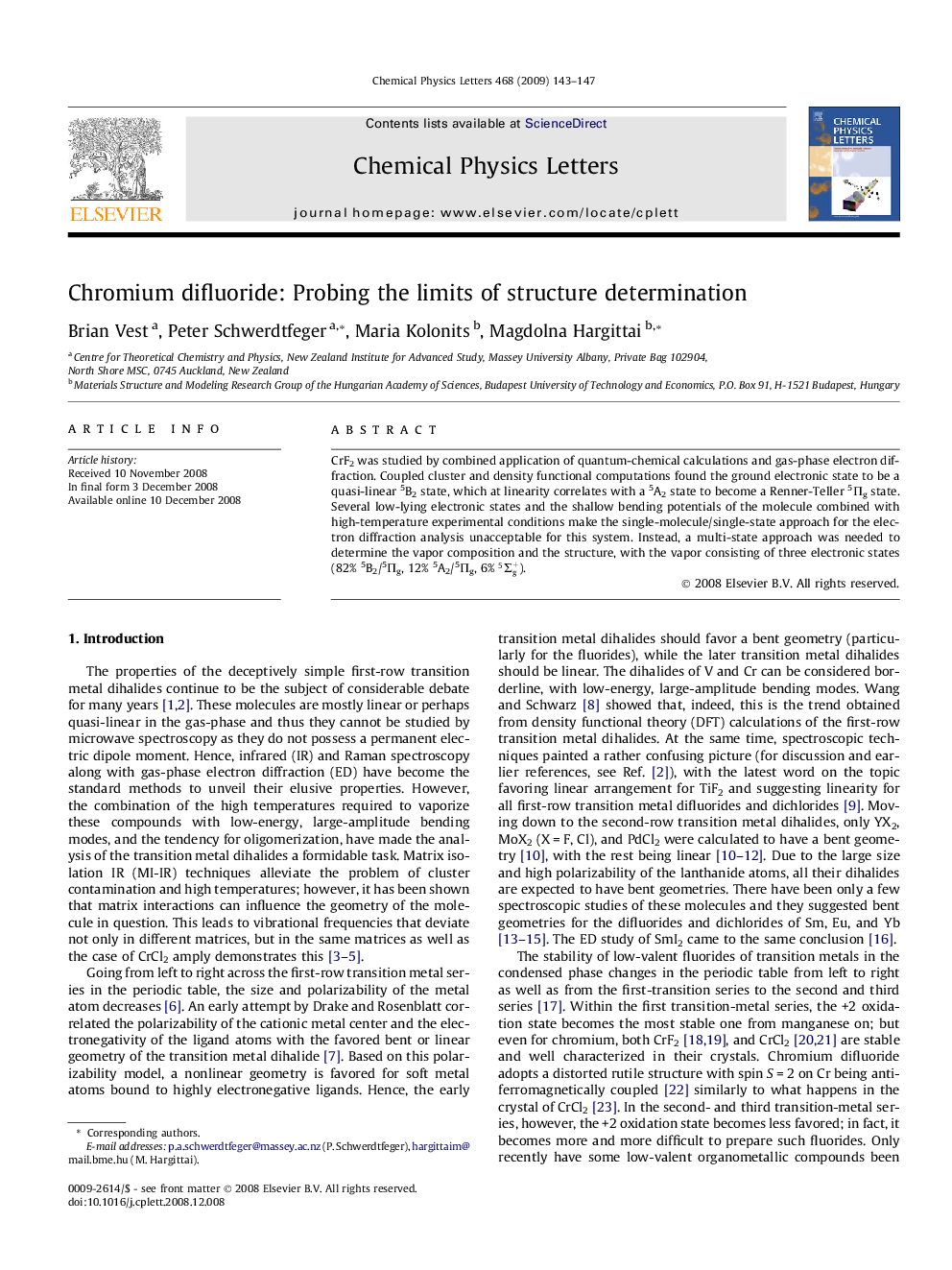 Chromium difluoride: Probing the limits of structure determination