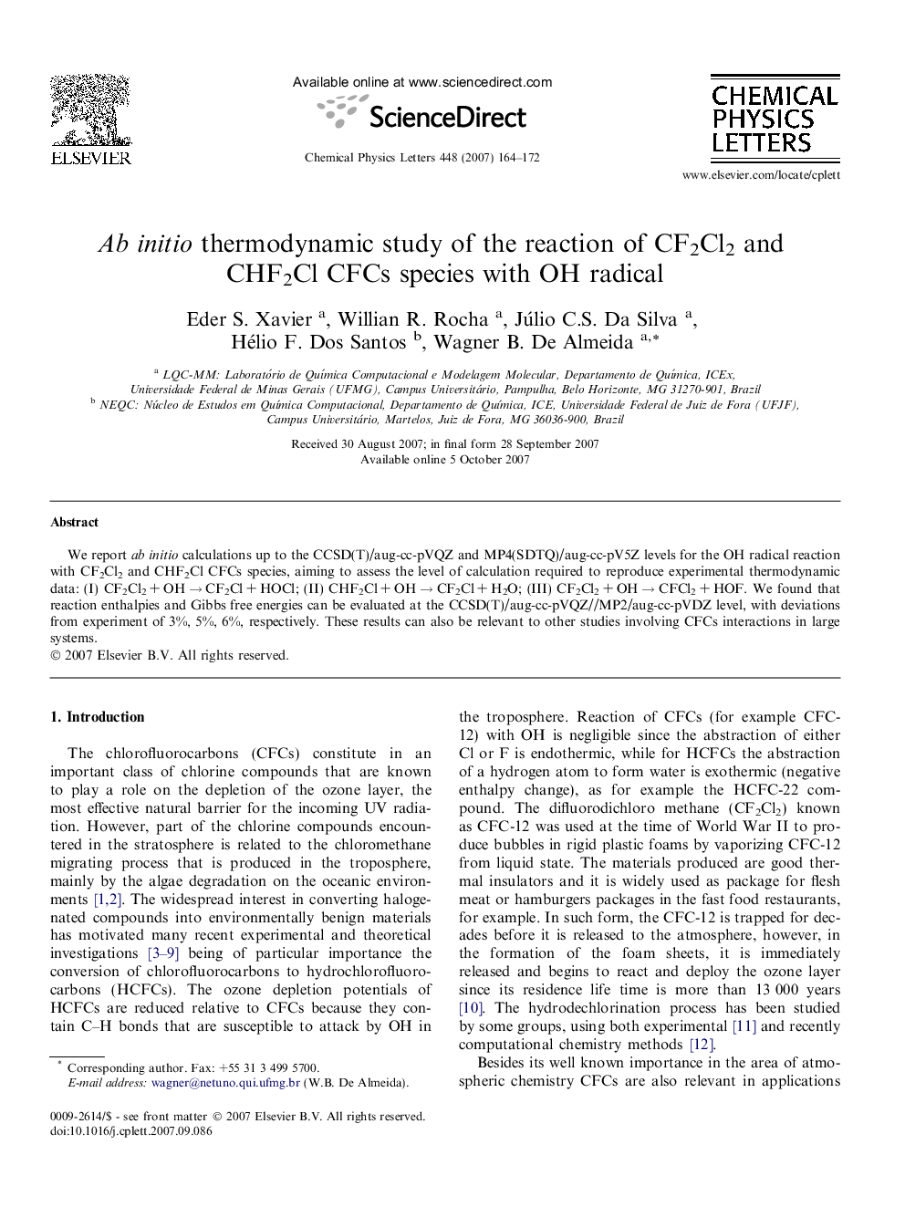 Ab initio thermodynamic study of the reaction of CF2Cl2 and CHF2Cl CFCs species with OH radical