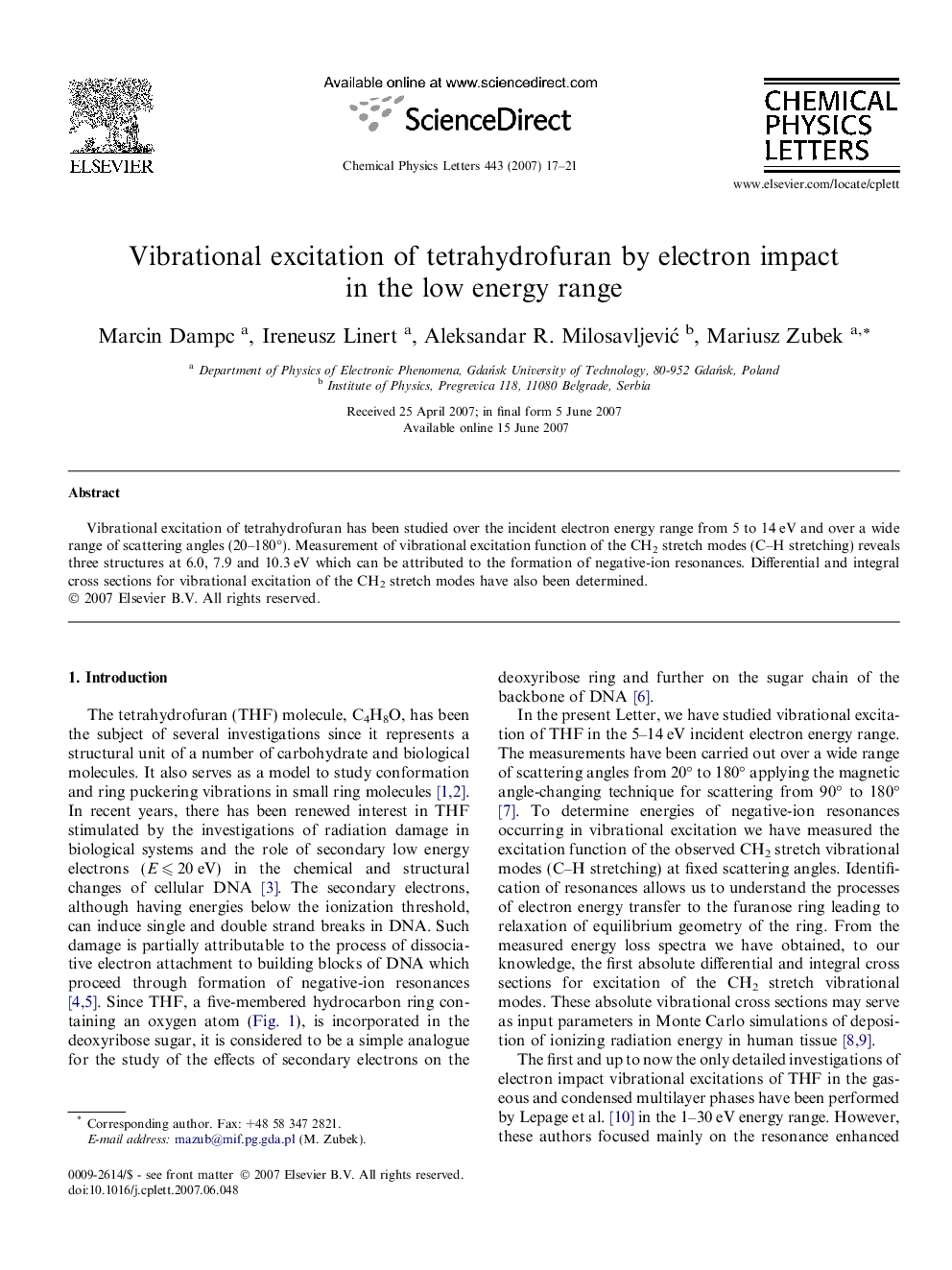 Vibrational excitation of tetrahydrofuran by electron impact in the low energy range