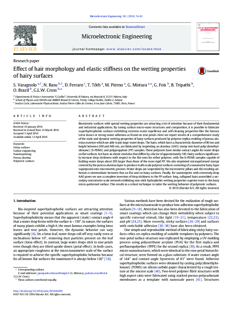 Effect of hair morphology and elastic stiffness on the wetting properties of hairy surfaces