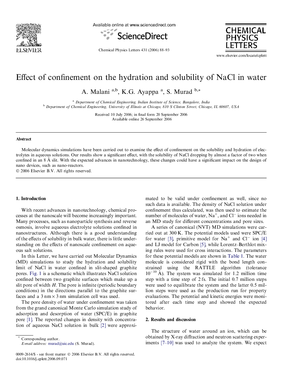 Effect of confinement on the hydration and solubility of NaCl in water