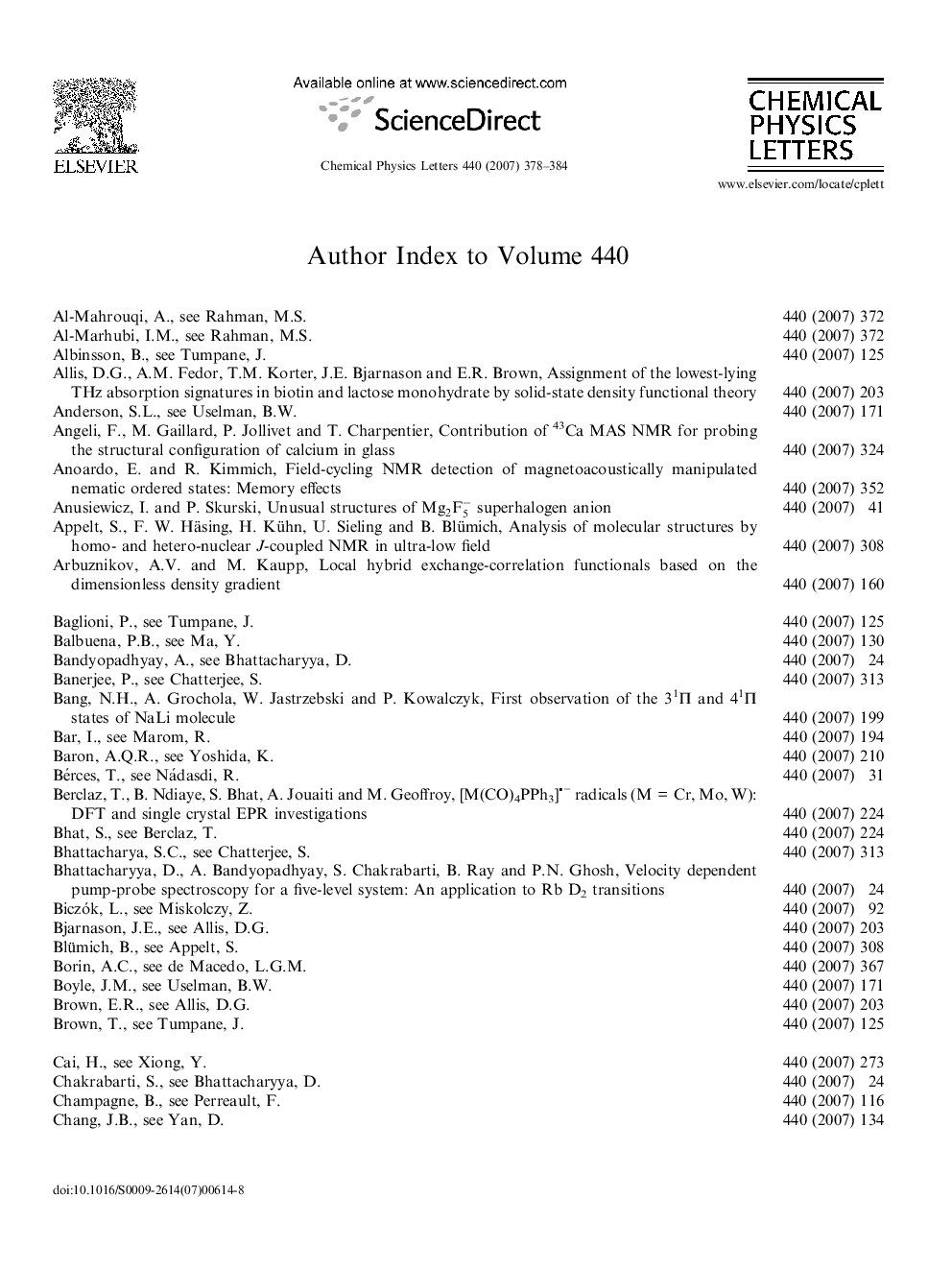 Author Index