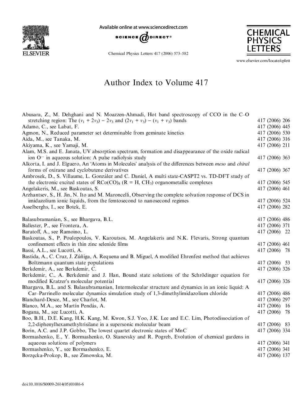 Author Index