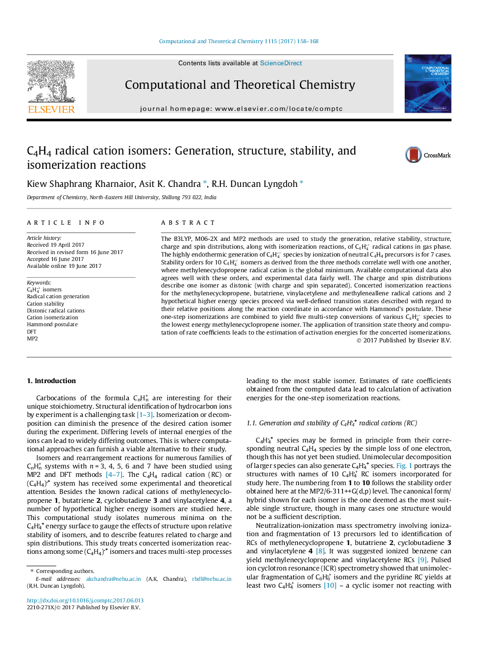 C4H4 radical cation isomers: Generation, structure, stability, and isomerization reactions