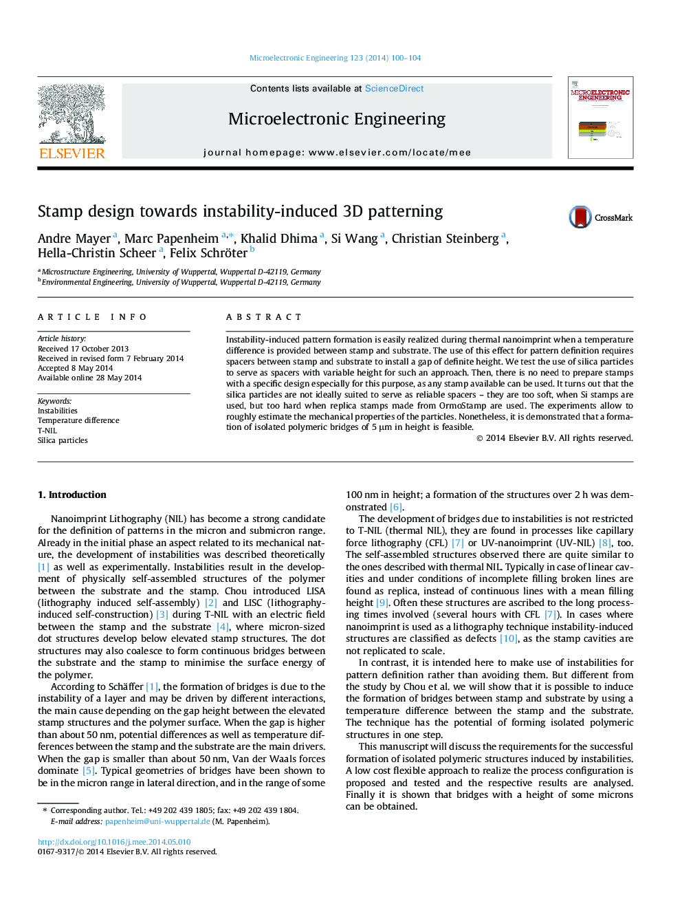 Stamp design towards instability-induced 3D patterning