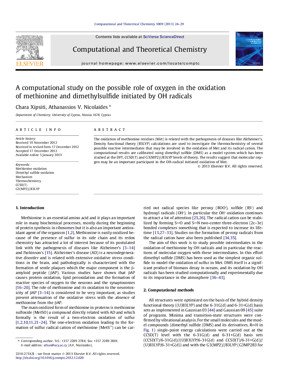 A computational study on the possible role of oxygen in the oxidation of methionine and dimethylsulfide initiated by OH radicals