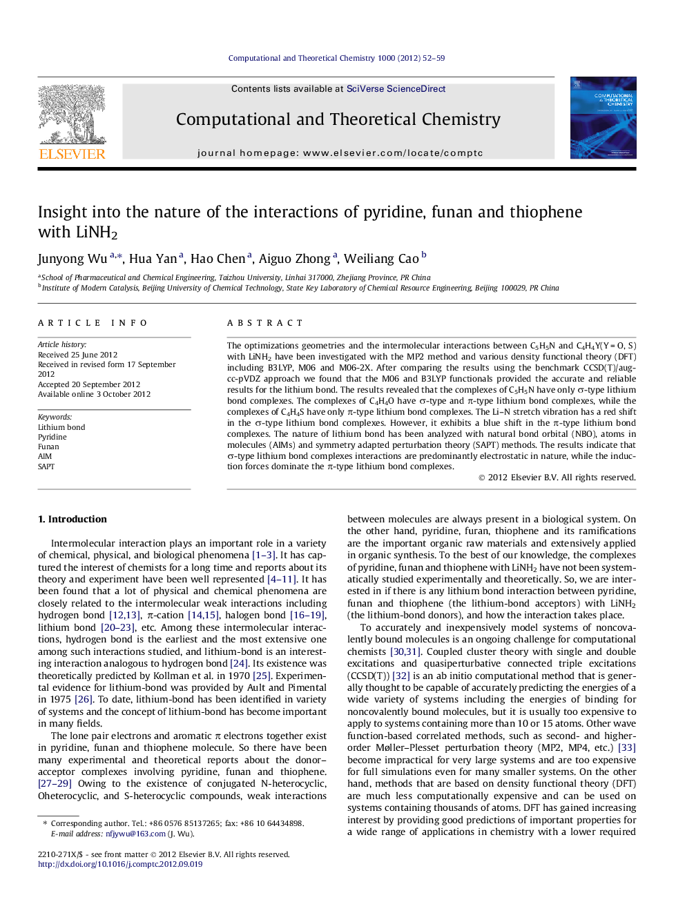 Insight into the nature of the interactions of pyridine, funan and thiophene with LiNH2