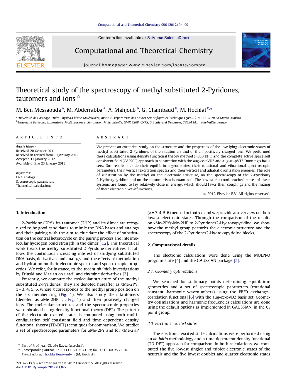 Theoretical study of the spectroscopy of methyl substituted 2-Pyridones, tautomers and ions