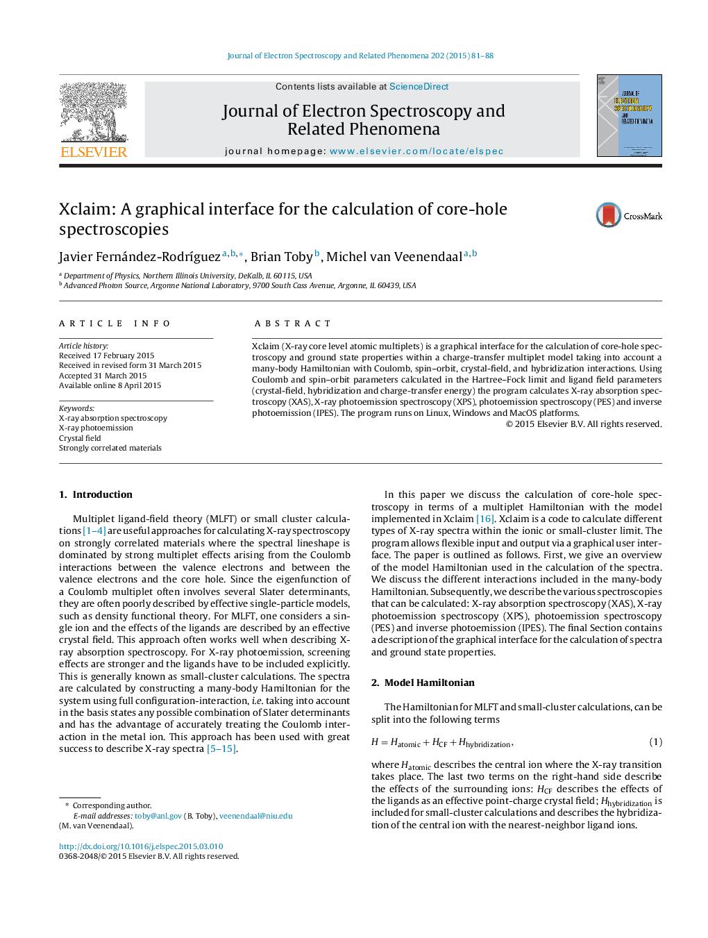 Xclaim: A graphical interface for the calculation of core-hole spectroscopies