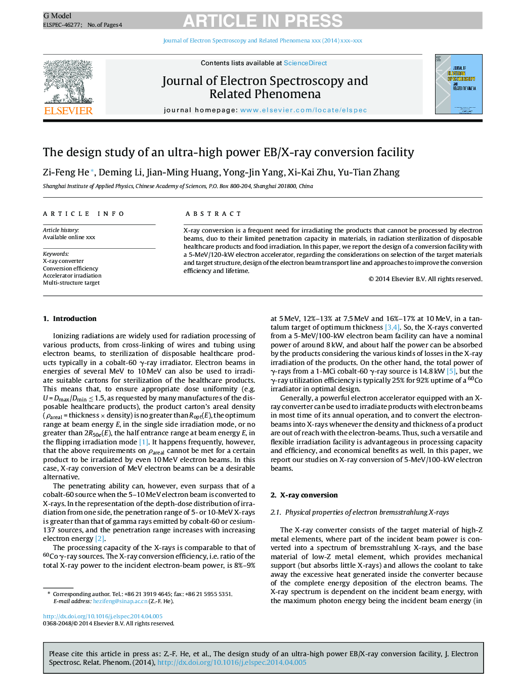 The design study of an ultra-high power EB/X-ray conversion facility