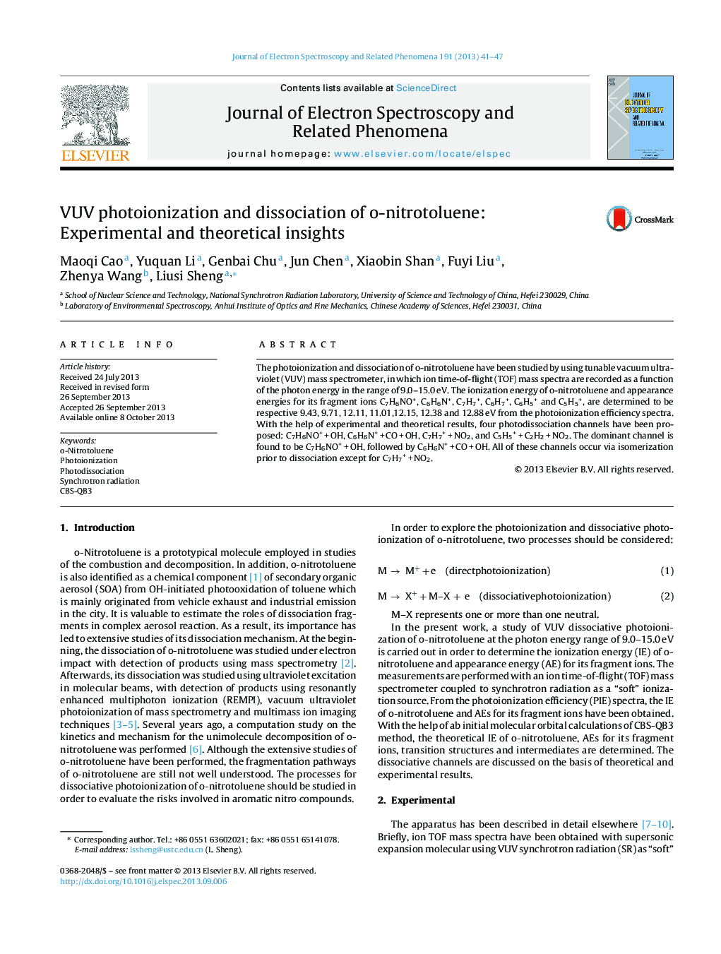 VUV photoionization and dissociation of o-nitrotoluene: Experimental and theoretical insights
