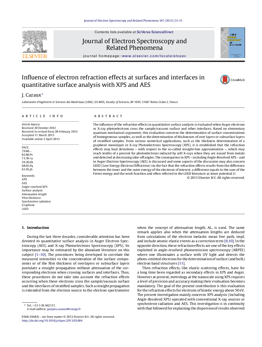 Influence of electron refraction effects at surfaces and interfaces in quantitative surface analysis with XPS and AES