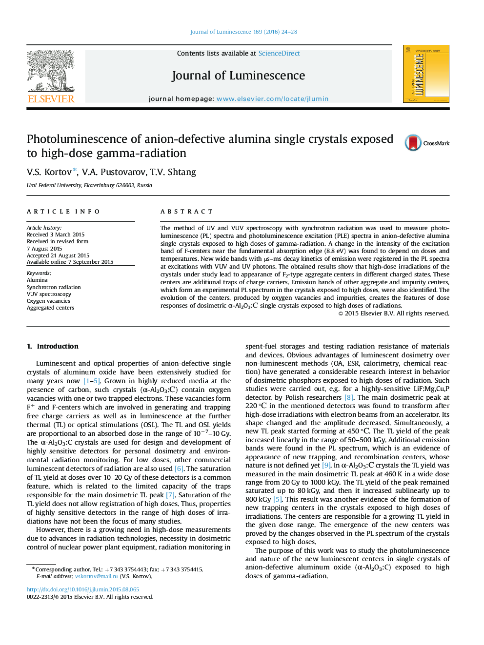 Photoluminescence of anion-defective alumina single crystals exposed to high-dose gamma-radiation