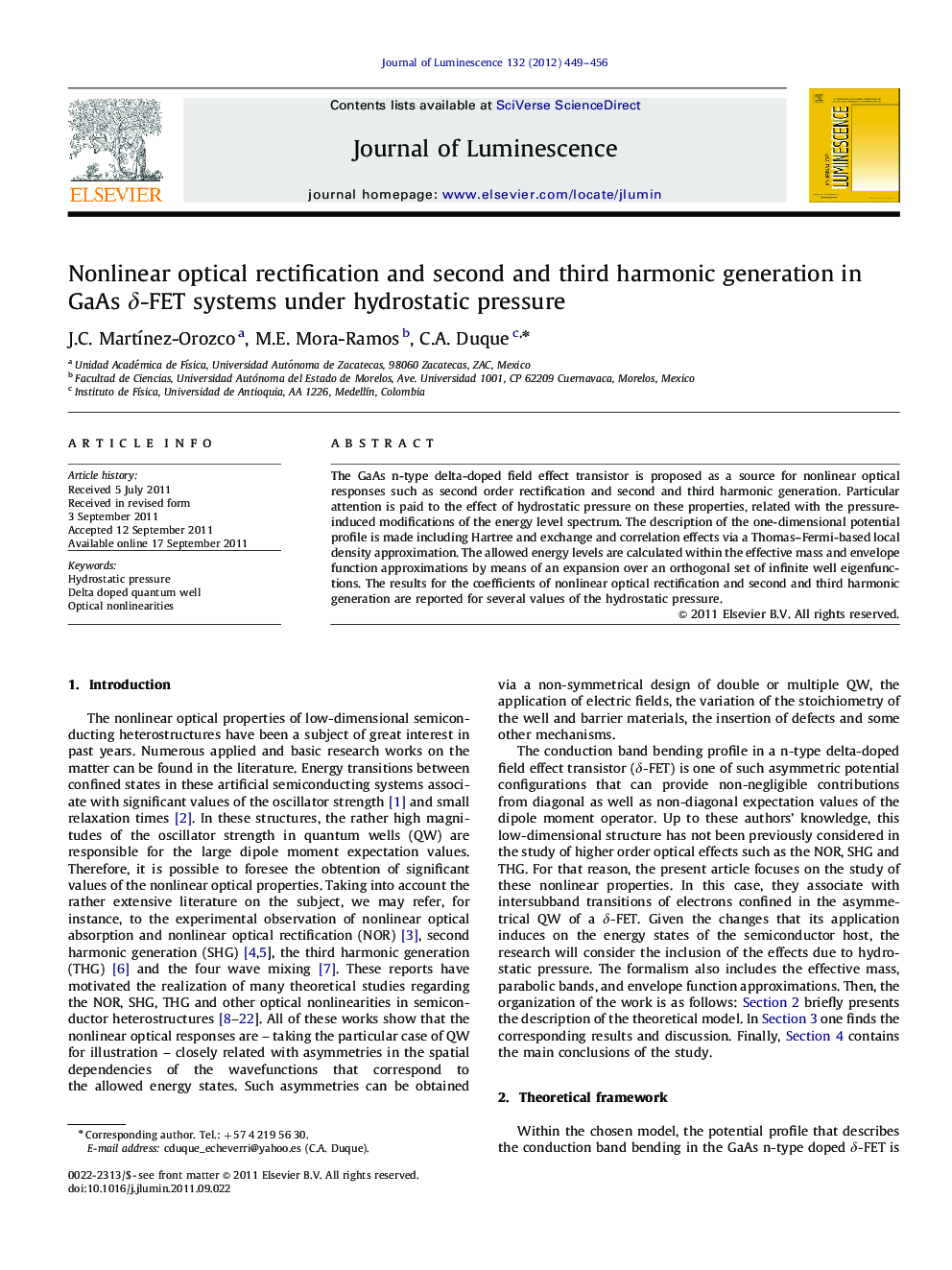 Nonlinear optical rectification and second and third harmonic generation in GaAs Î´-FET systems under hydrostatic pressure