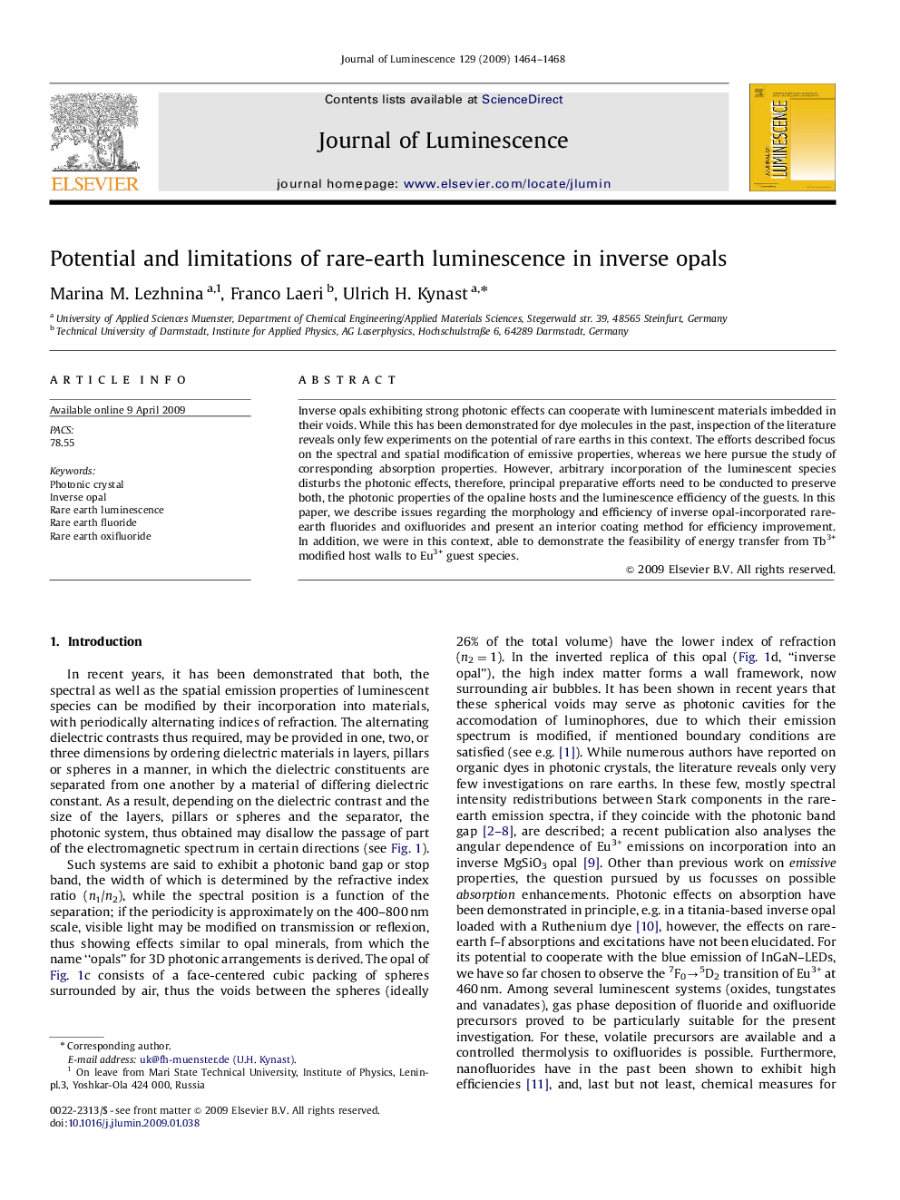 Potential and limitations of rare-earth luminescence in inverse opals