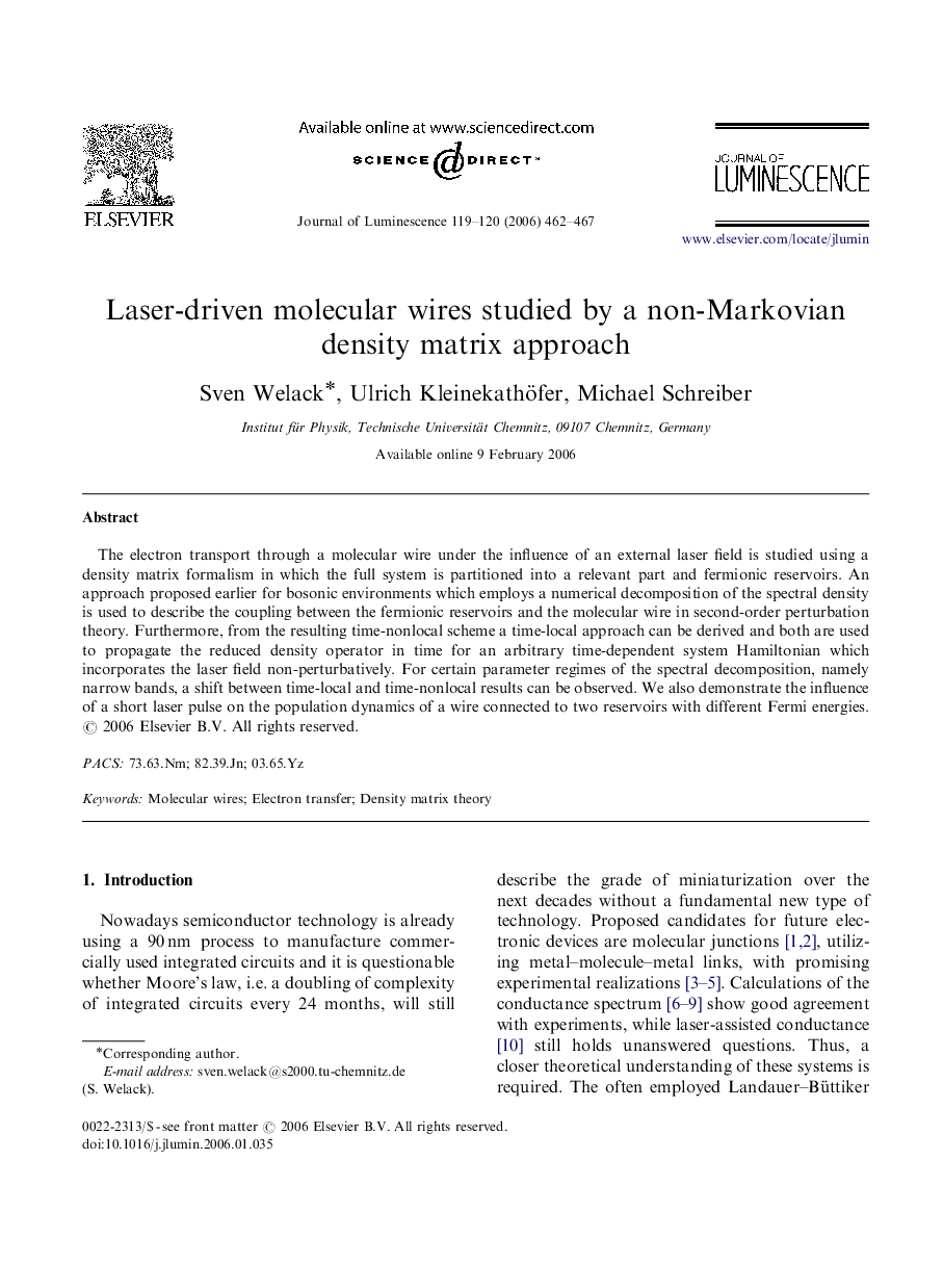 Laser-driven molecular wires studied by a non-Markovian density matrix approach