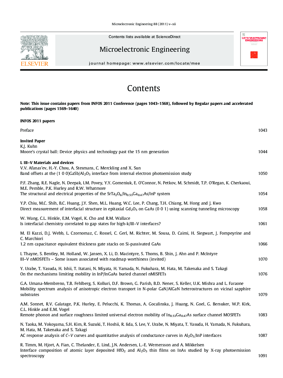 Table of Contents