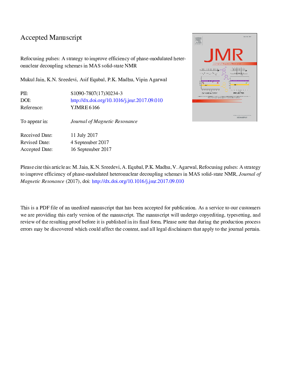 Refocusing pulses: A strategy to improve efficiency of phase-modulated heteronuclear decoupling schemes in MAS solid-state NMR