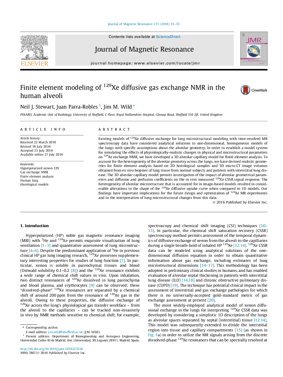 Finite element modeling of 129Xe diffusive gas exchange NMR in the human alveoli