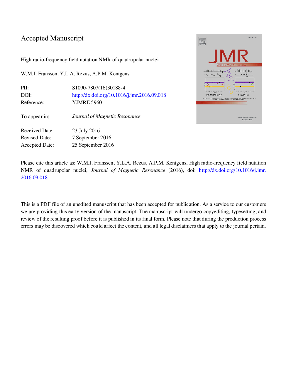 High radio-frequency field strength nutation NMR of quadrupolar nuclei