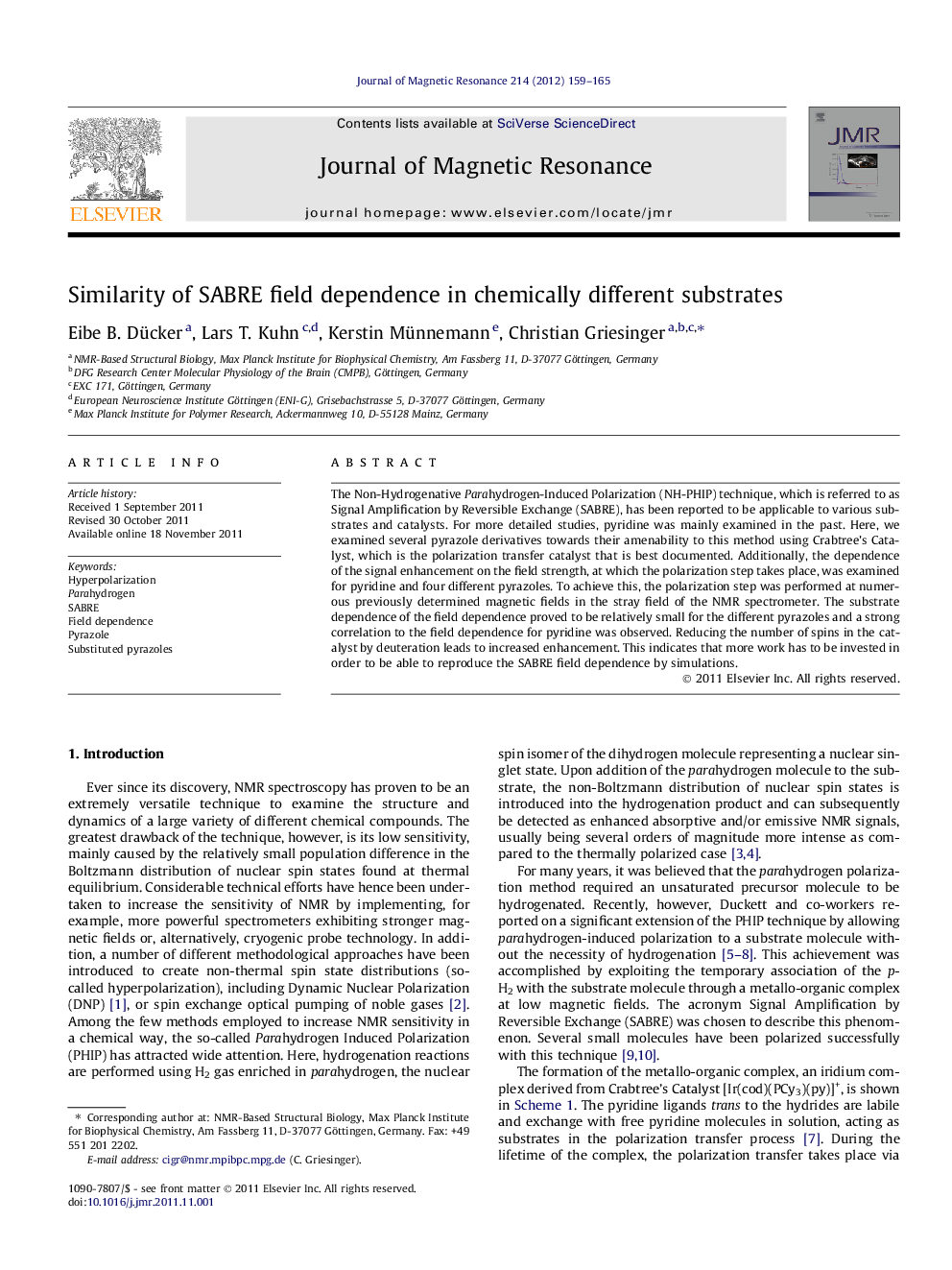 Similarity of SABRE field dependence in chemically different substrates