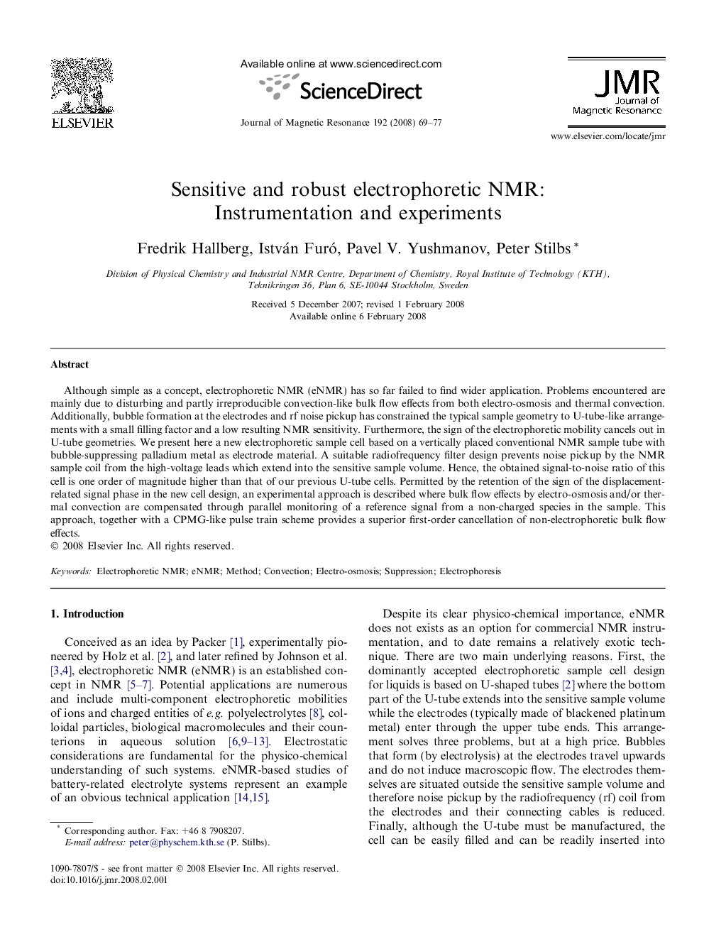 Sensitive and robust electrophoretic NMR: Instrumentation and experiments