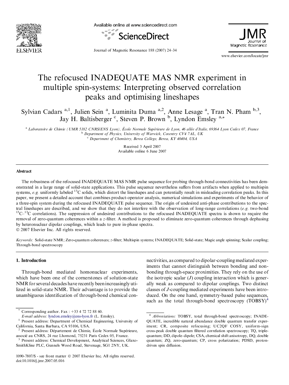 The refocused INADEQUATE MAS NMR experiment in multiple spin-systems: Interpreting observed correlation peaks and optimising lineshapes