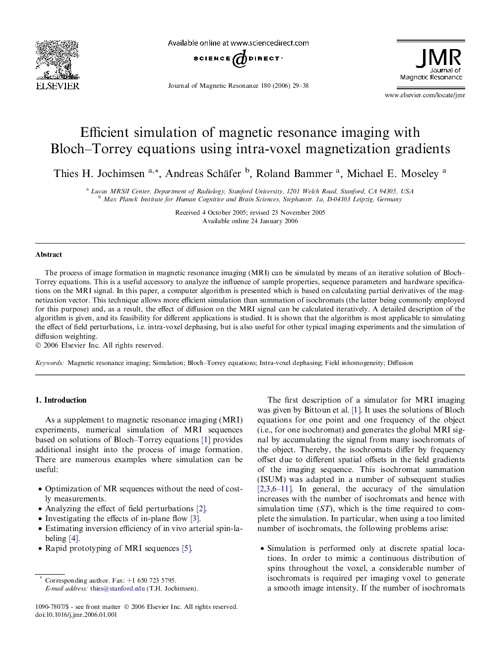 Efficient simulation of magnetic resonance imaging with Bloch-Torrey equations using intra-voxel magnetization gradients