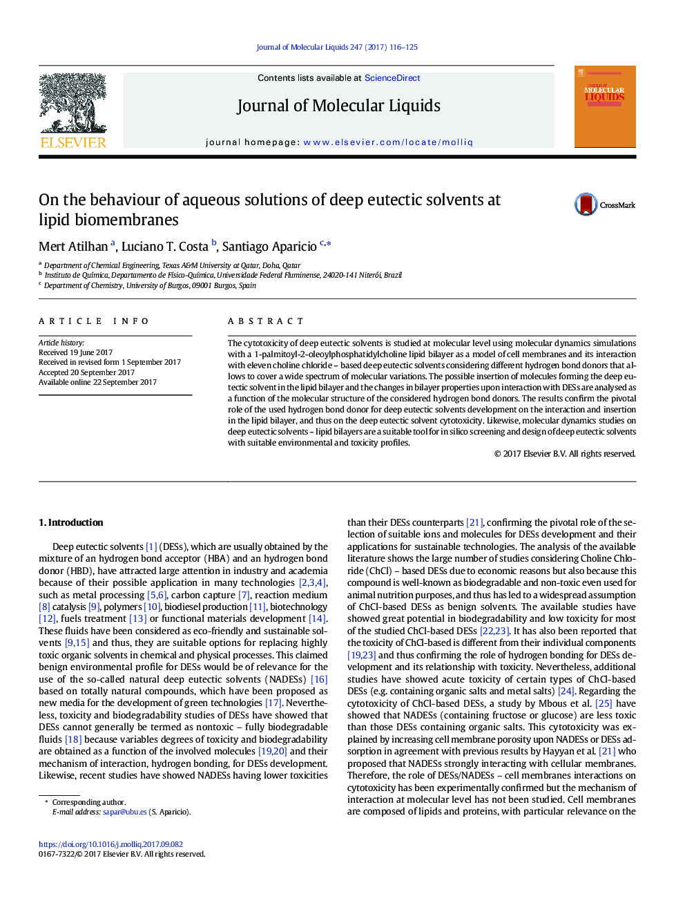 On the behaviour of aqueous solutions of deep eutectic solvents at lipid biomembranes