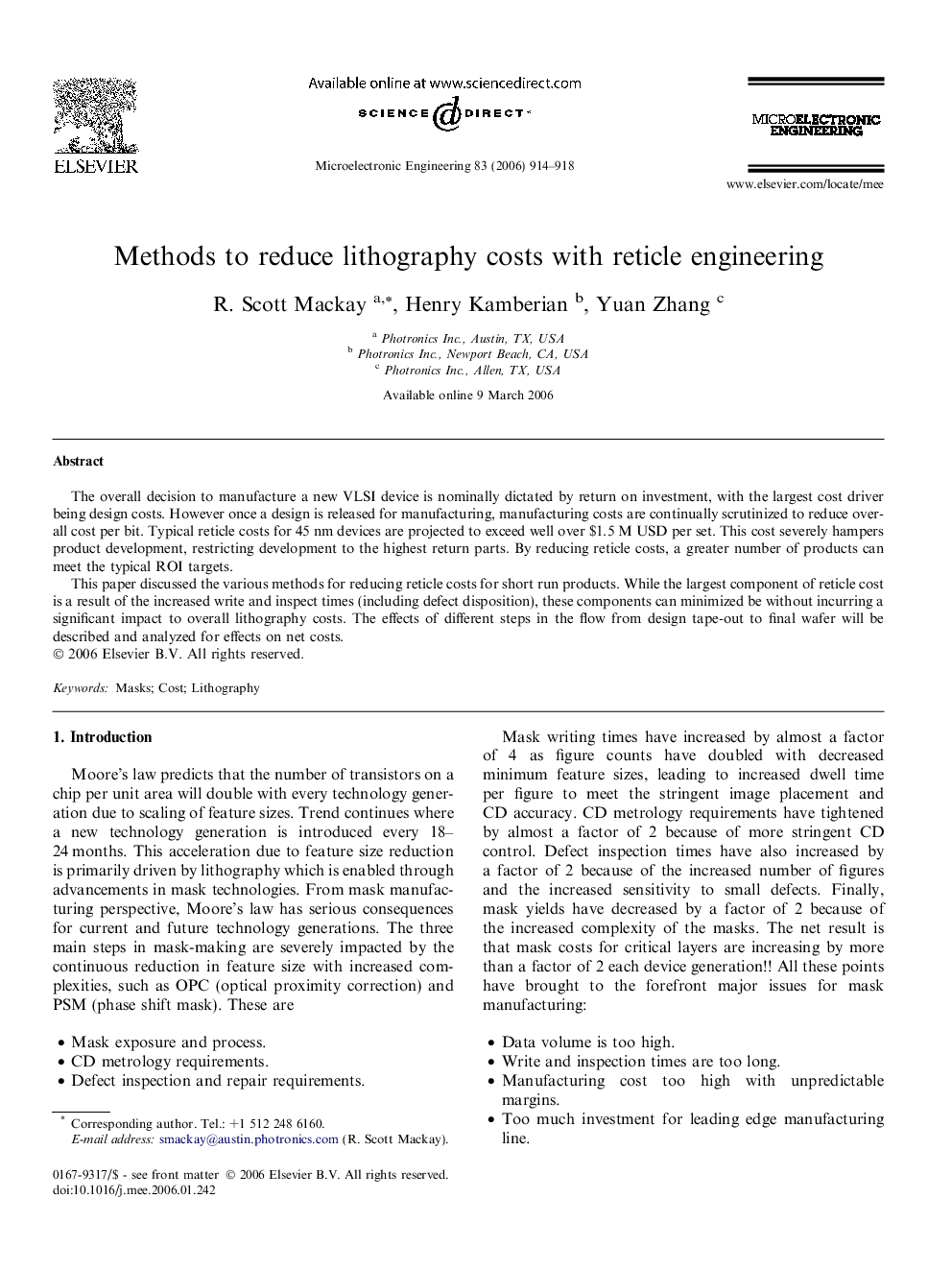 Methods to reduce lithography costs with reticle engineering