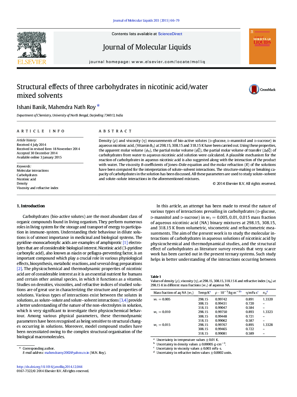 Structural effects of three carbohydrates in nicotinic acid/water mixed solvents