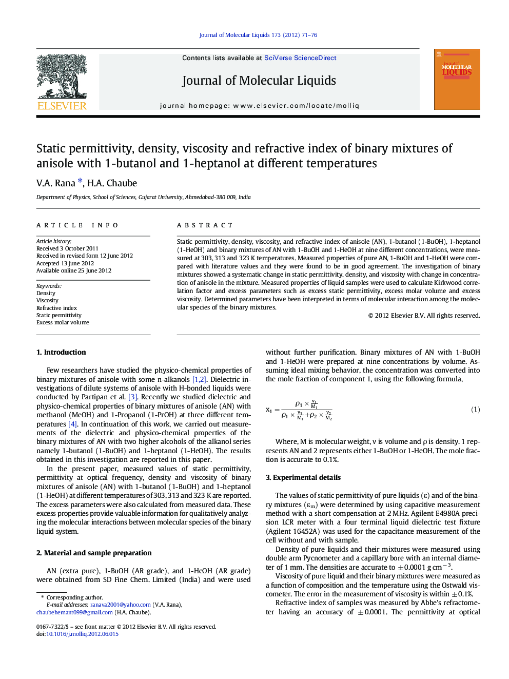 Static permittivity, density, viscosity and refractive index of binary mixtures of anisole with 1-butanol and 1-heptanol at different temperatures