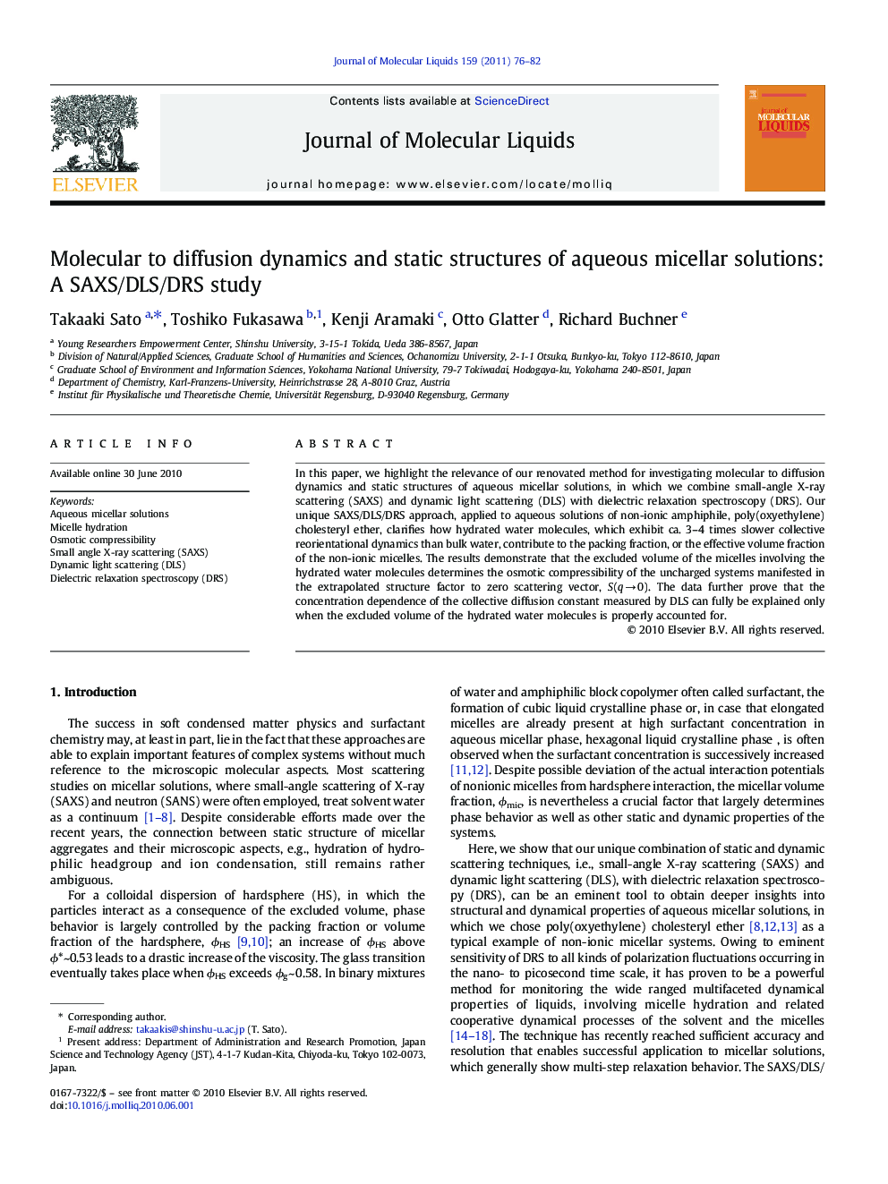 Molecular to diffusion dynamics and static structures of aqueous micellar solutions: A SAXS/DLS/DRS study