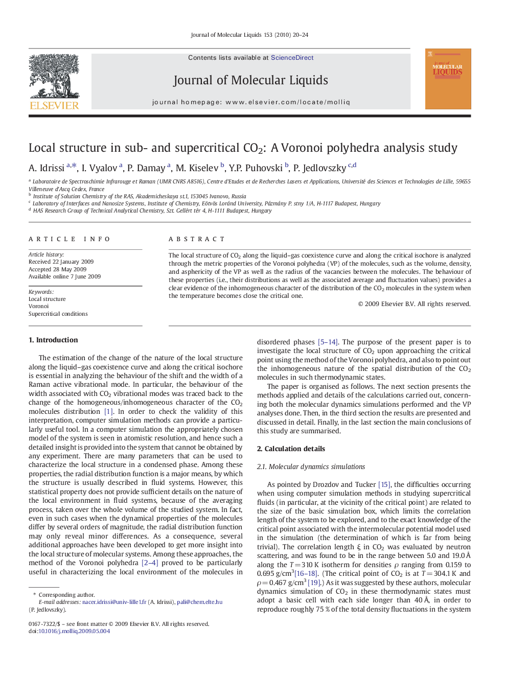 Local structure in sub- and supercritical CO2: A Voronoi polyhedra analysis study