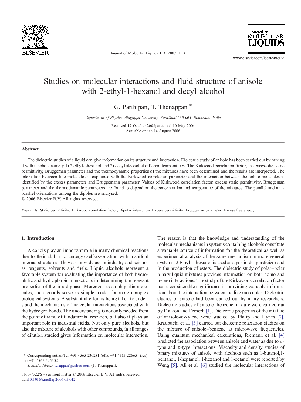 Studies on molecular interactions and fluid structure of anisole with 2-ethyl-1-hexanol and decyl alcohol