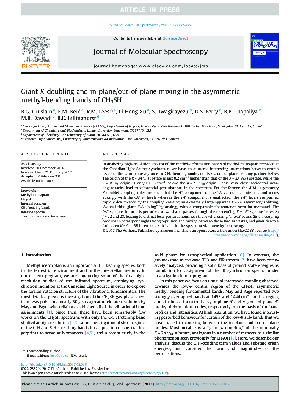 Giant K-doubling and in-plane/out-of-plane mixing in the asymmetric methyl-bending bands of CH3SH