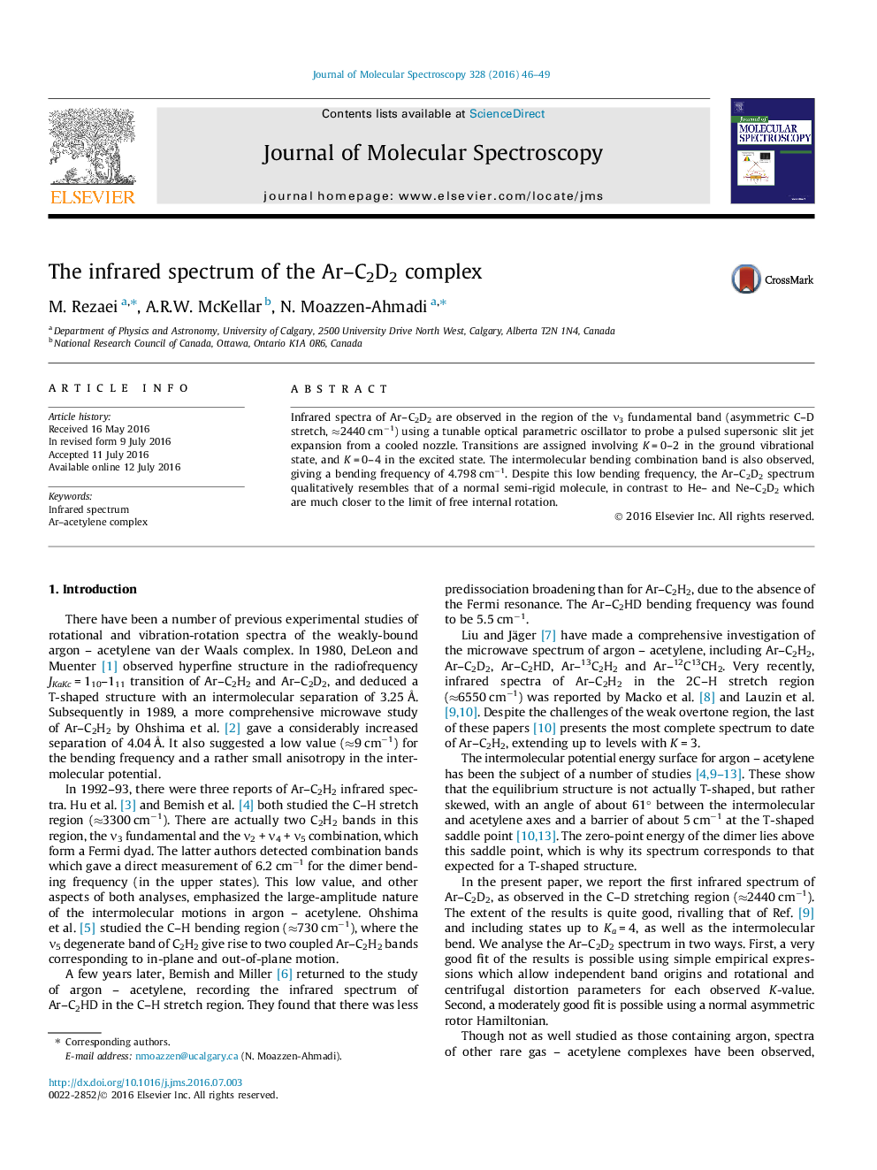 The infrared spectrum of the Ar-C2D2 complex