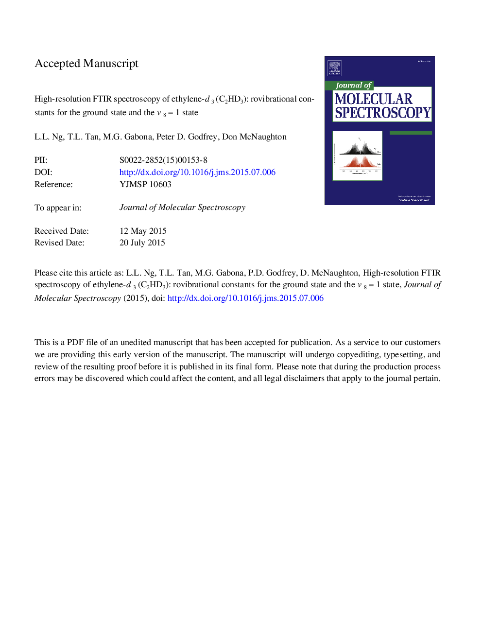 High-resolution FTIR spectroscopy of ethylene-d3 (C2HD3): Rovibrational constants for the ground state and the v8Â =Â 1 state