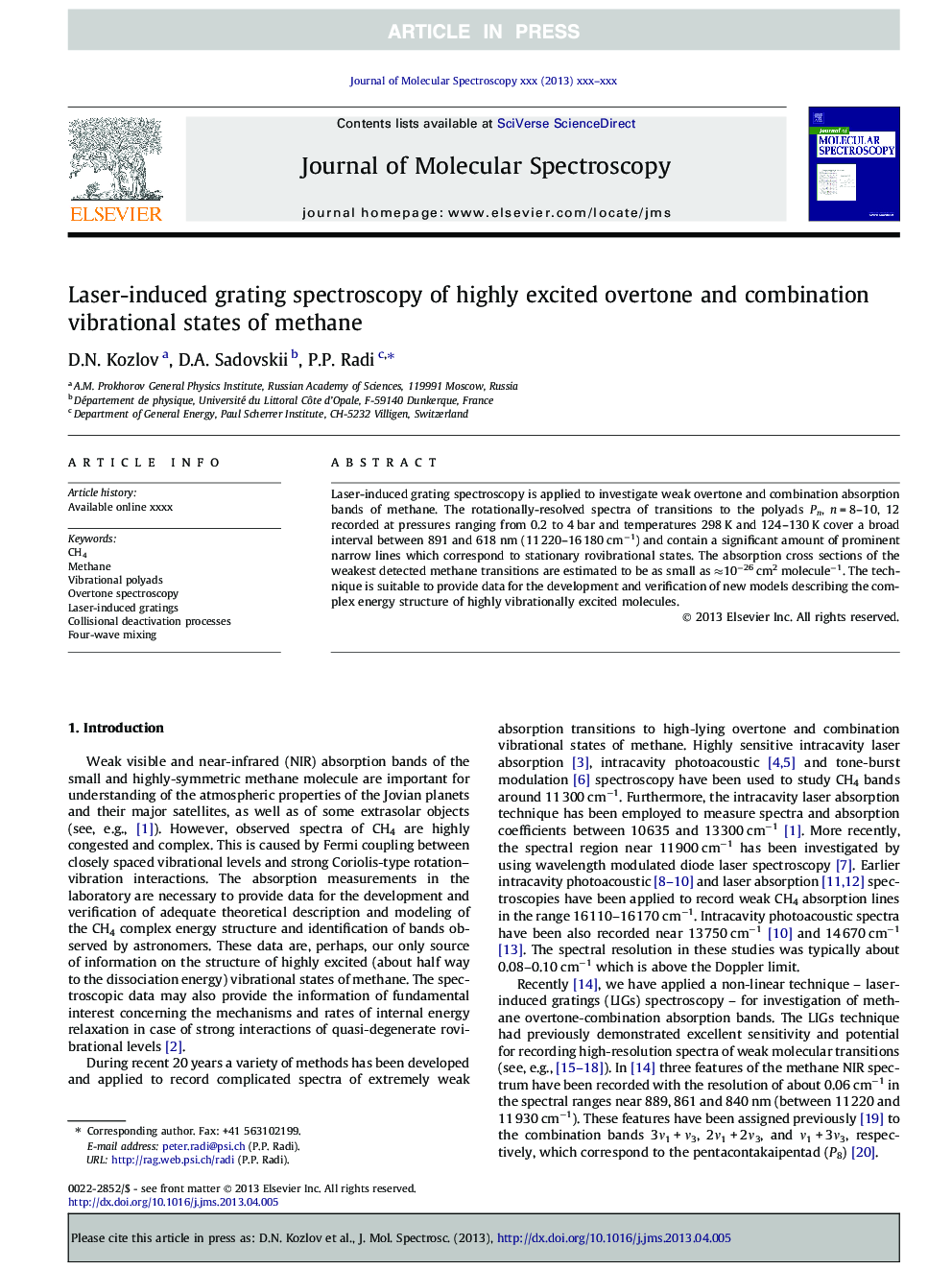 Laser-induced grating spectroscopy of highly excited overtone and combination vibrational states of methane