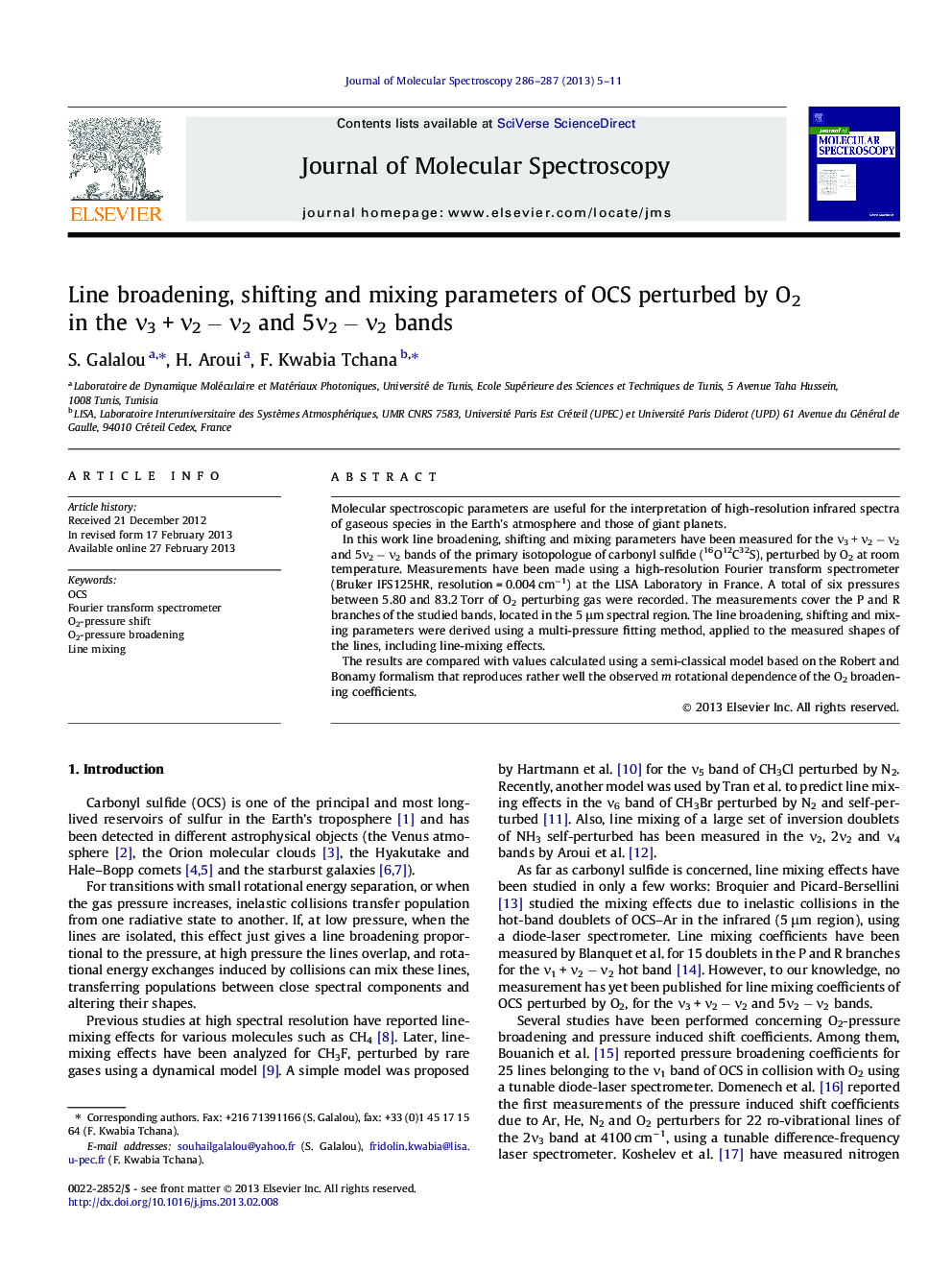 Line broadening, shifting and mixing parameters of OCS perturbed by O2 in the Î½3Â +Â Î½2Â âÂ Î½2 and 5Î½2Â âÂ Î½2 bands