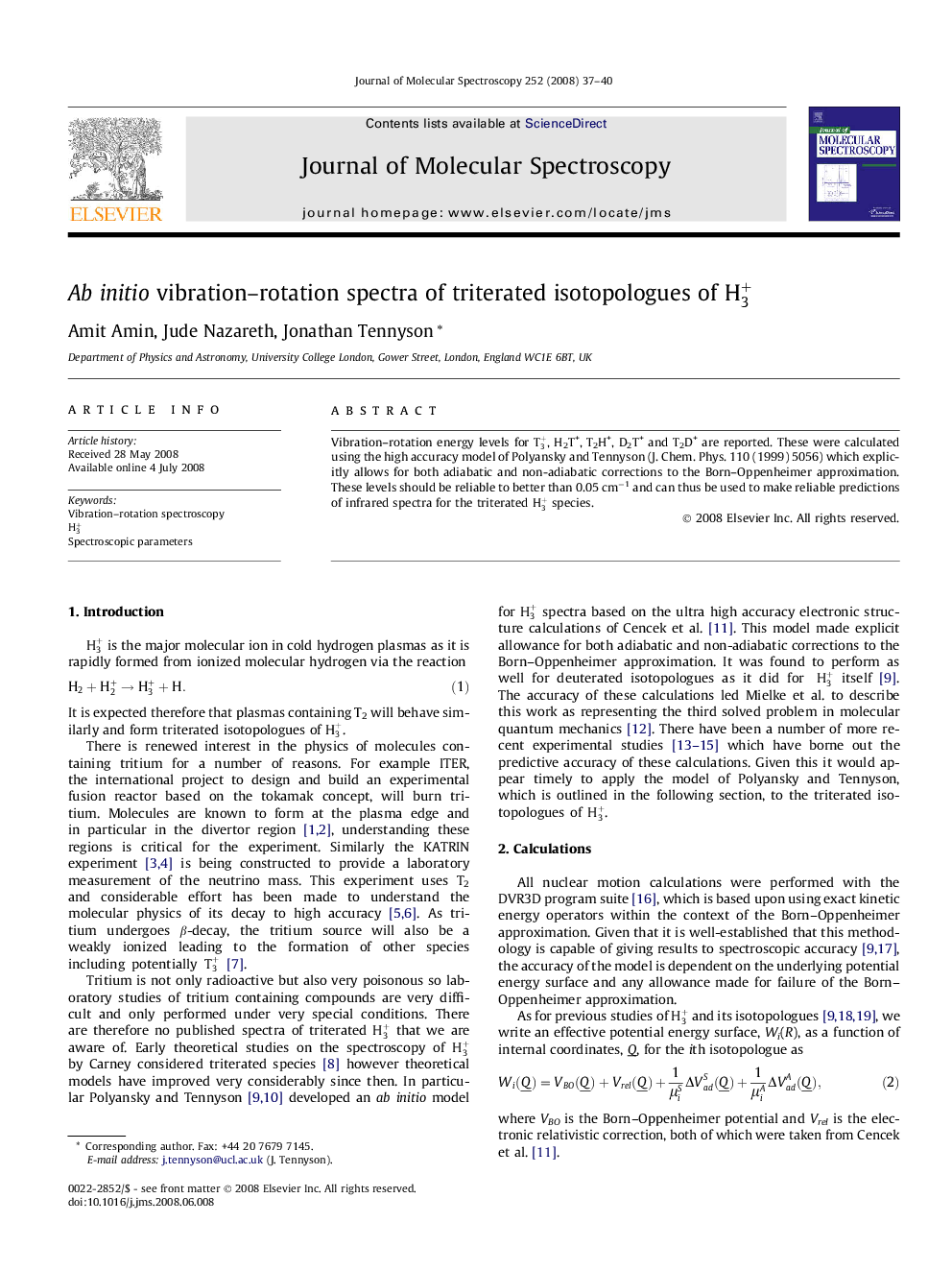 Ab initio vibration-rotation spectra of triterated isotopologues of H3+