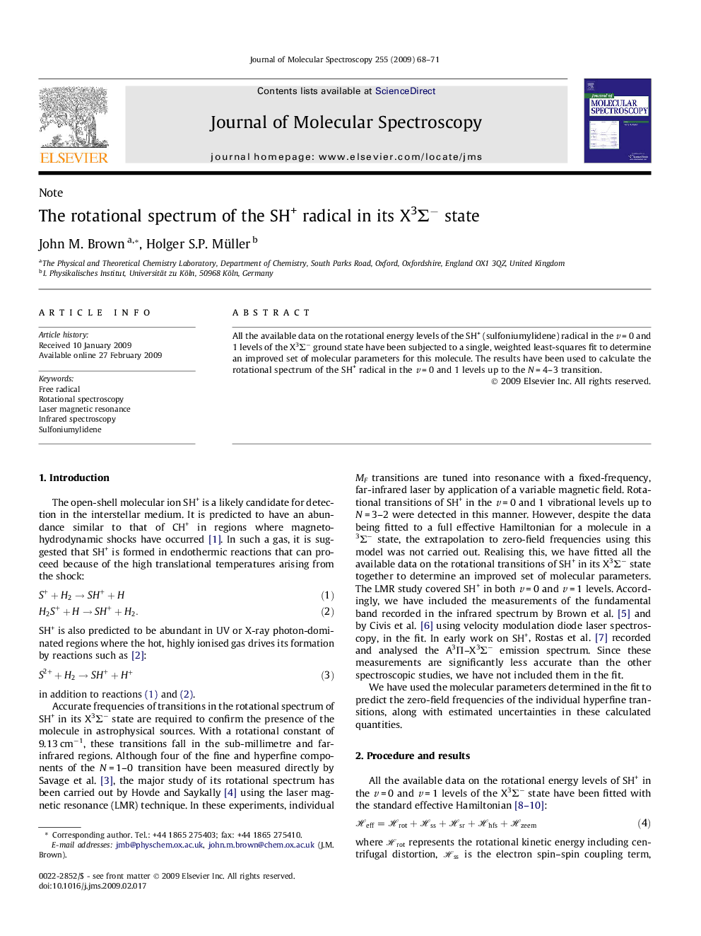 The rotational spectrum of the SH+ radical in its X3Î£â state