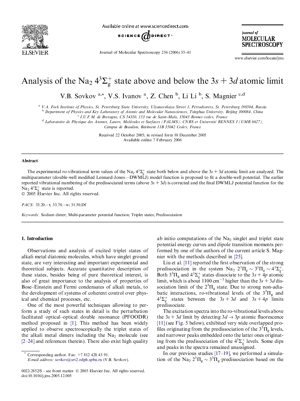 Analysis of the Na243Î£g+ state above and below the 3sÂ +Â 3d atomic limit