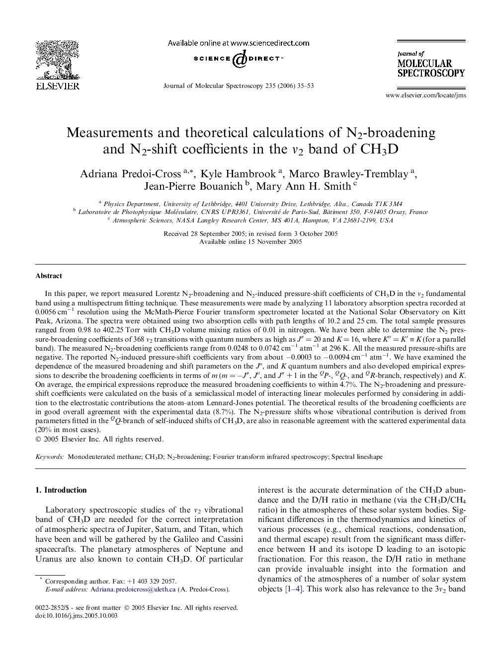 Measurements and theoretical calculations of N2-broadening and N2-shift coefficients in the Î½2 band of CH3D