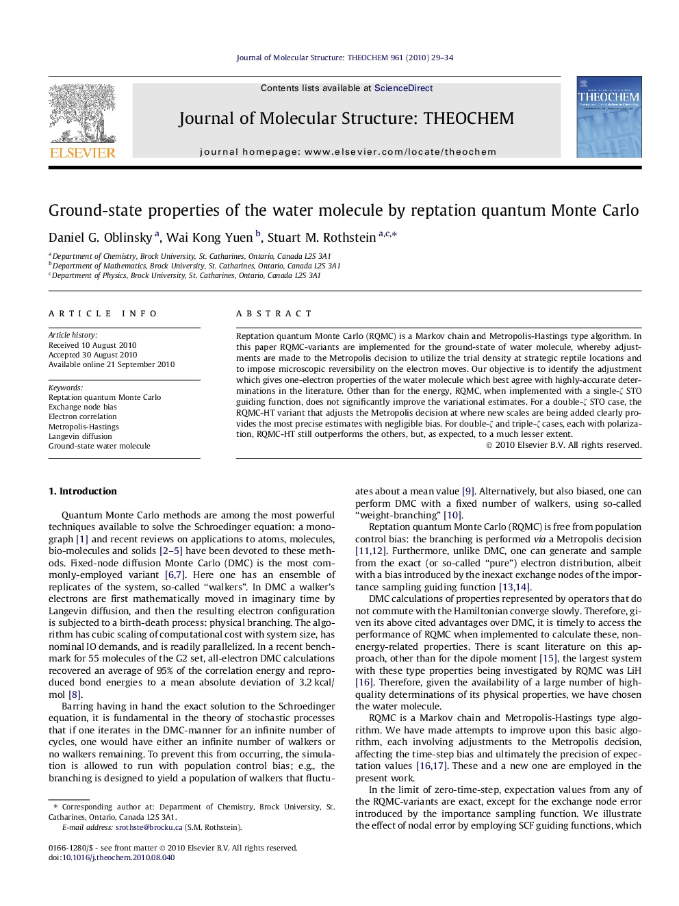 Ground-state properties of the water molecule by reptation quantum Monte Carlo