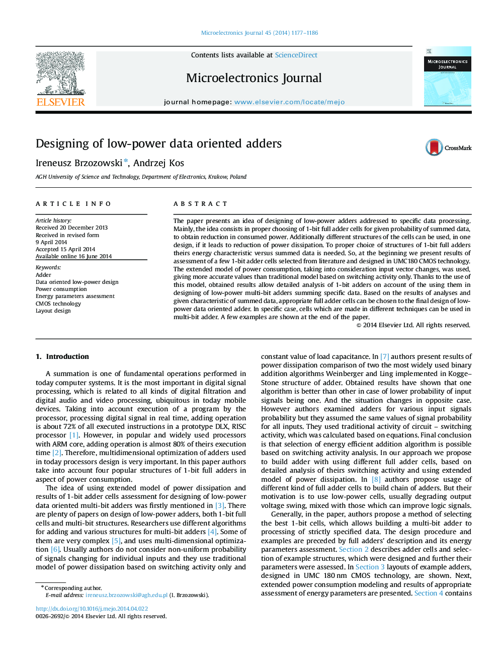 Designing of low-power data oriented adders