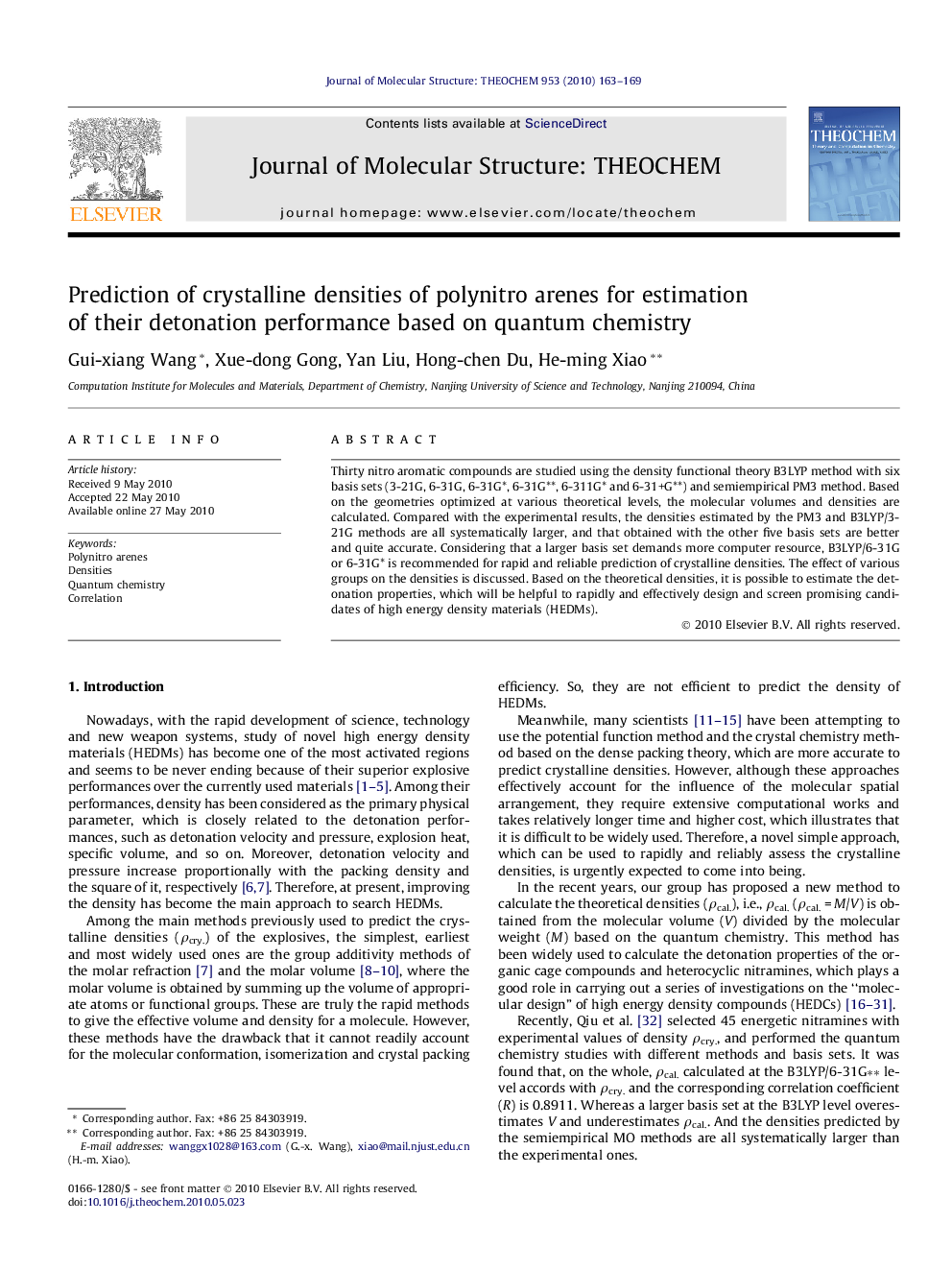 Prediction of crystalline densities of polynitro arenes for estimation of their detonation performance based on quantum chemistry